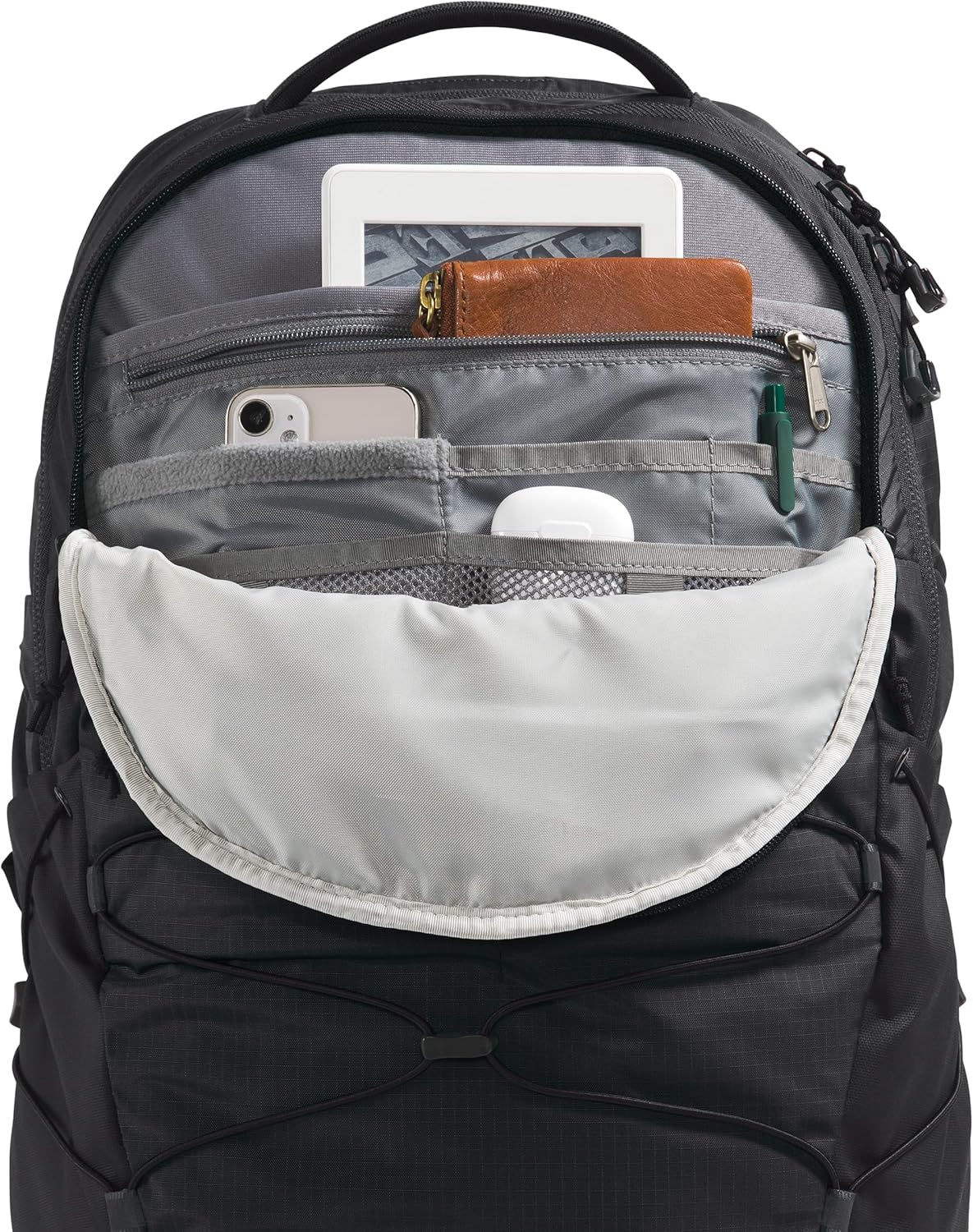 THE NORTH FACE Borealis Commuter Laptop Backpack | Water Repellent Finish, 16" Laptop Sleeve, Large Main Compartment for Everyday Carry, TNF Black/TNF Black-NPF, One Size - Image 5