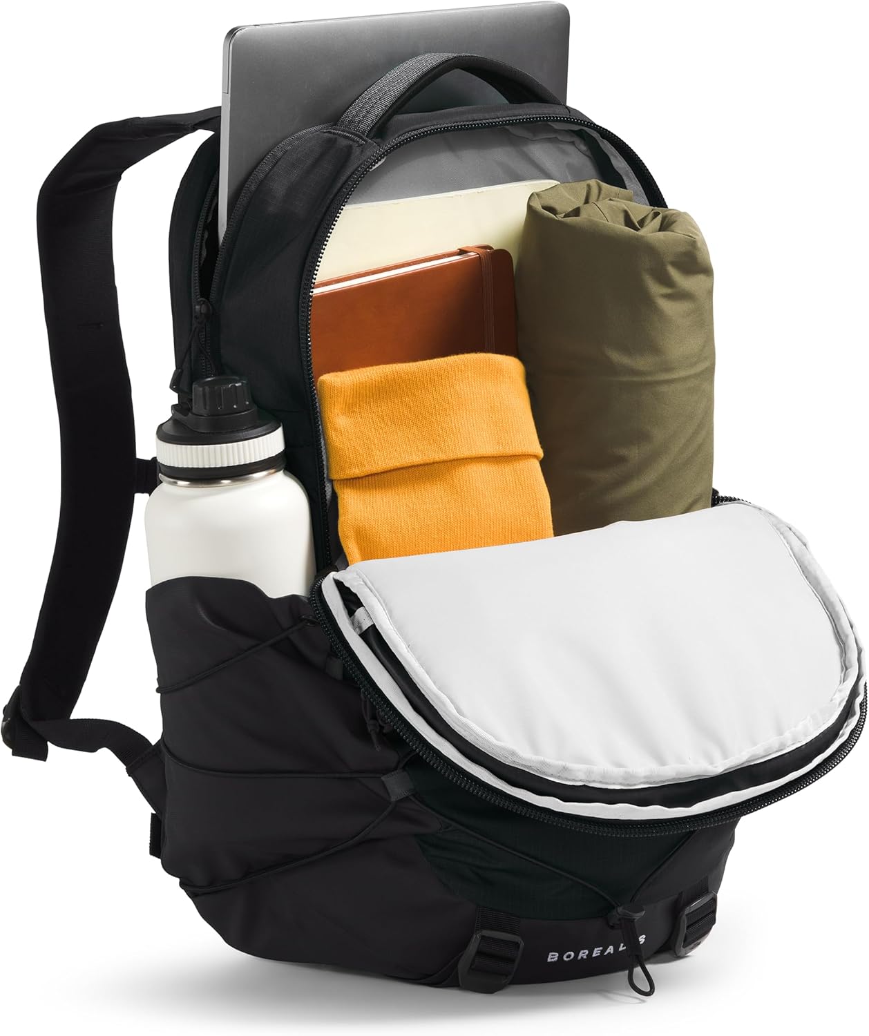 THE NORTH FACE Borealis Commuter Laptop Backpack | Water Repellent Finish, 16" Laptop Sleeve, Large Main Compartment for Everyday Carry, TNF Black/TNF Black-NPF, One Size - Image 6